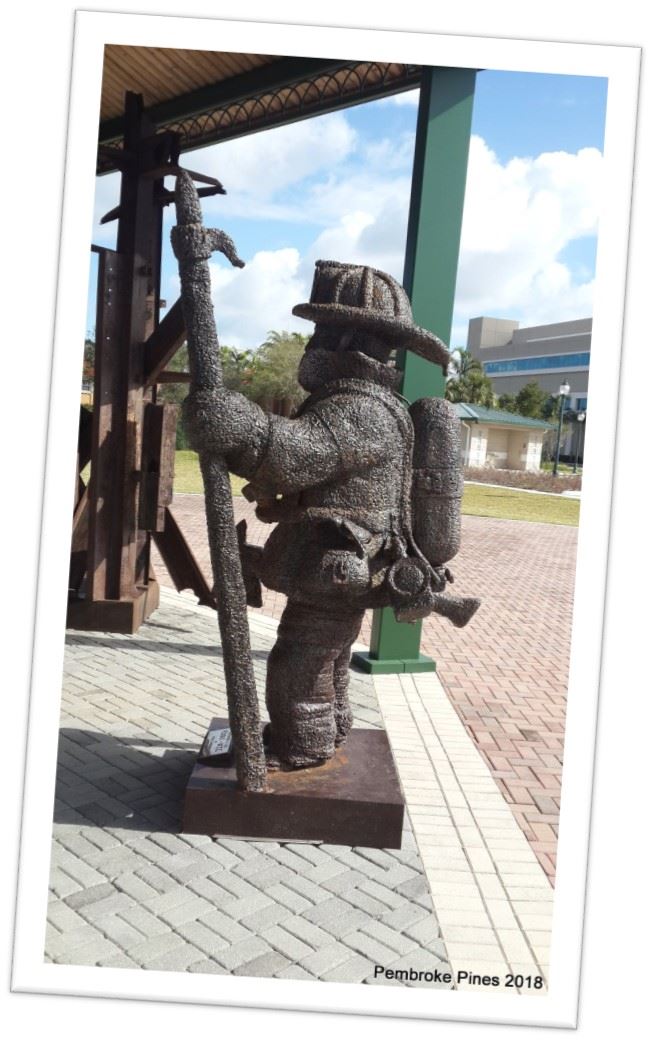 Fireman Sculpture