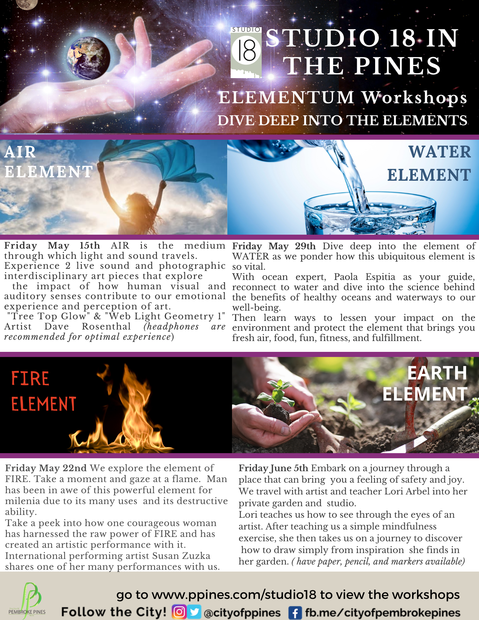 Elementum Workshops Listed