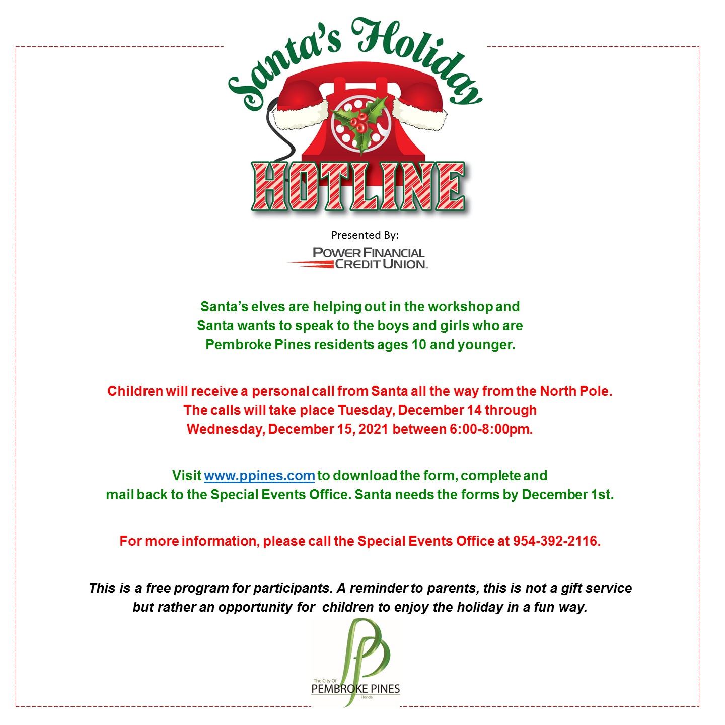 HOLIDAY HOTLINE 2021 1080x1080