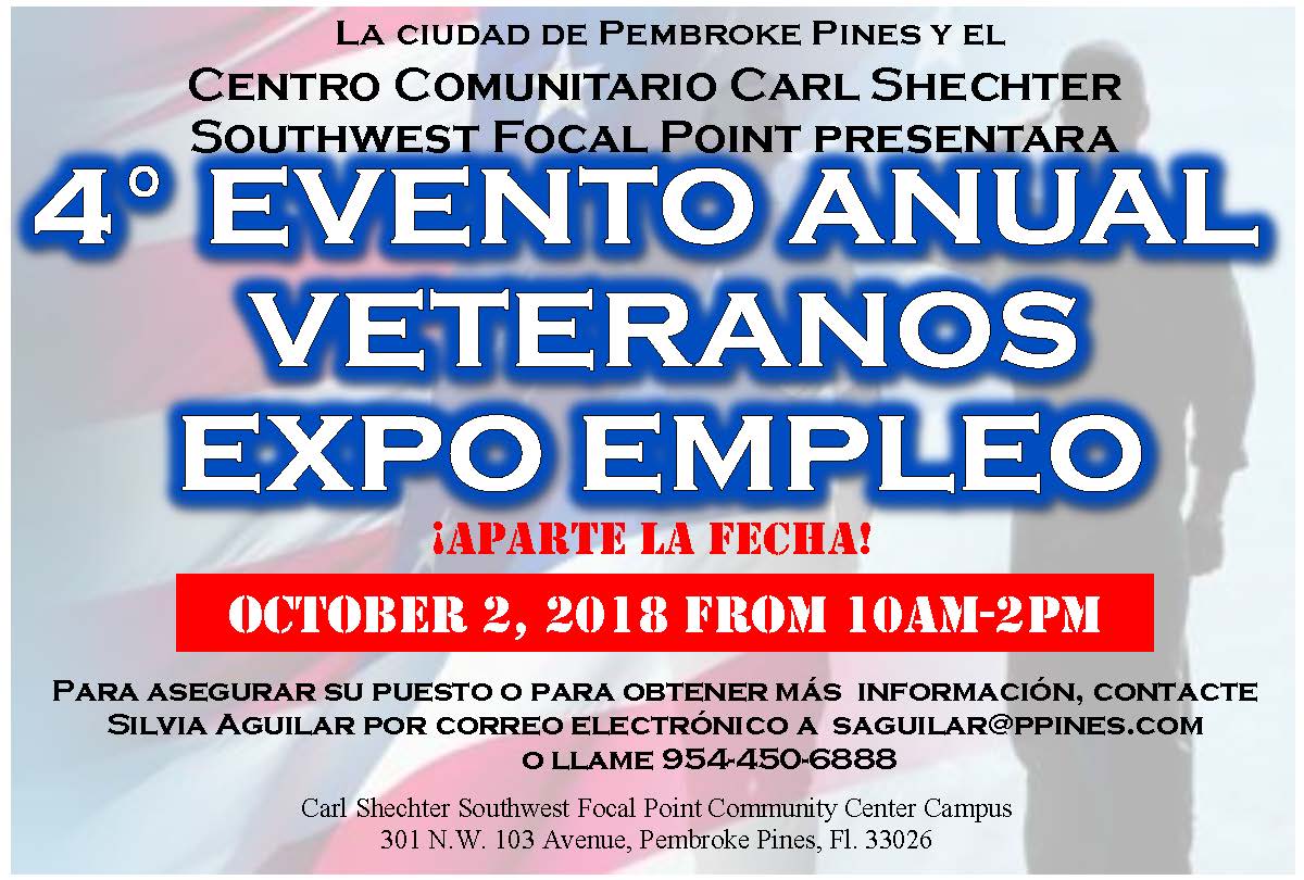 2018 vet job fair save date POSTCARDS SPANISH use this one per SA (2)