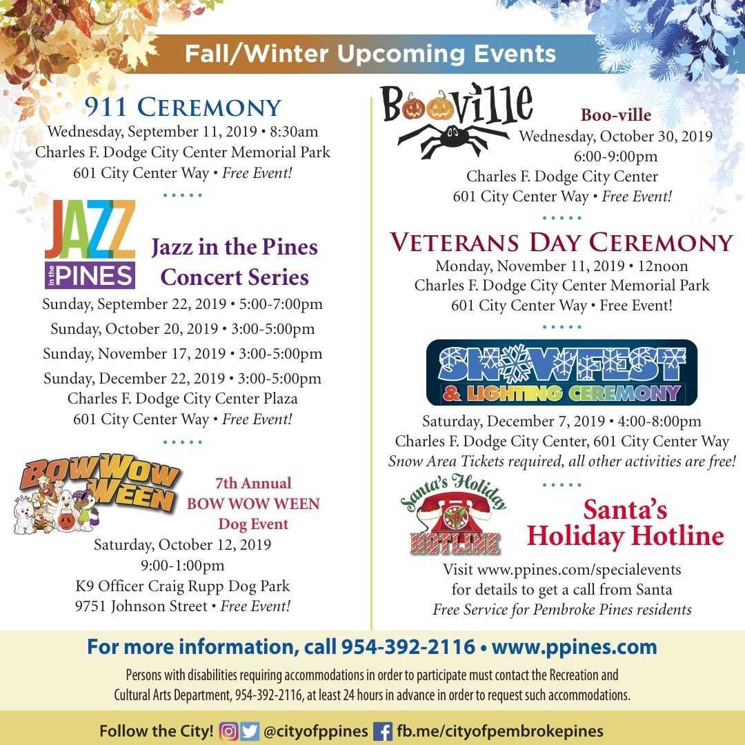 Fall Winter Events Poster