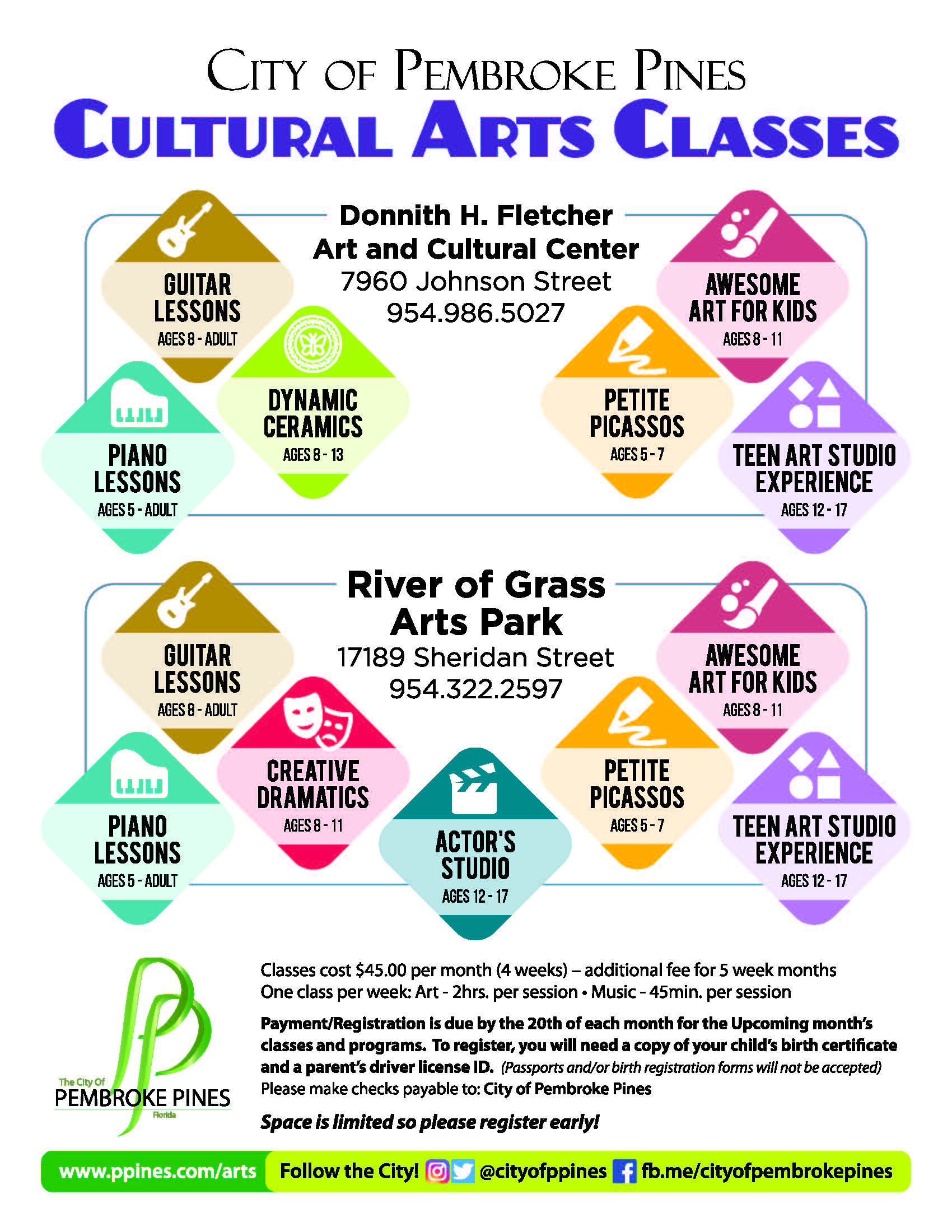 PP Cultural Arts Classes Flyer 2